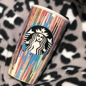 Starbucks Paint Drip 12 fl oz Travel Mug (2015)